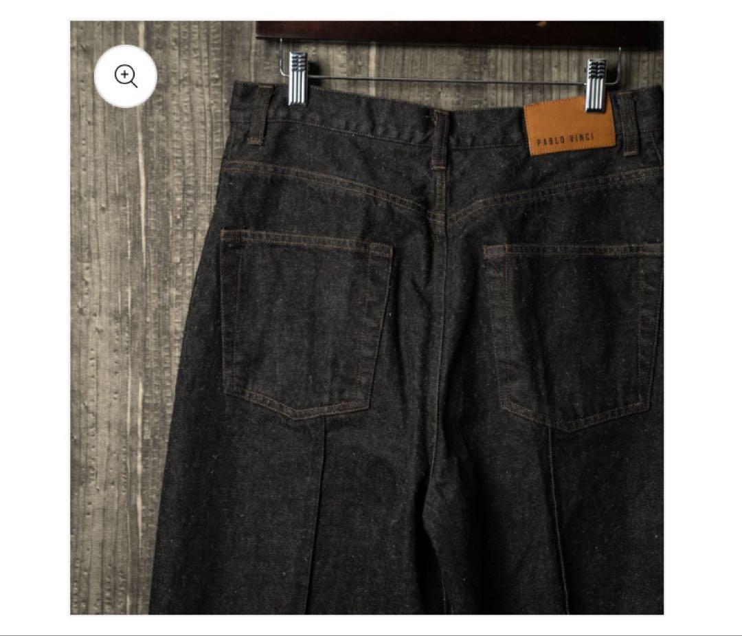 パンツ pablo vinci Hemp denim wide slacks DSC09065.jpg?v=1741090063&