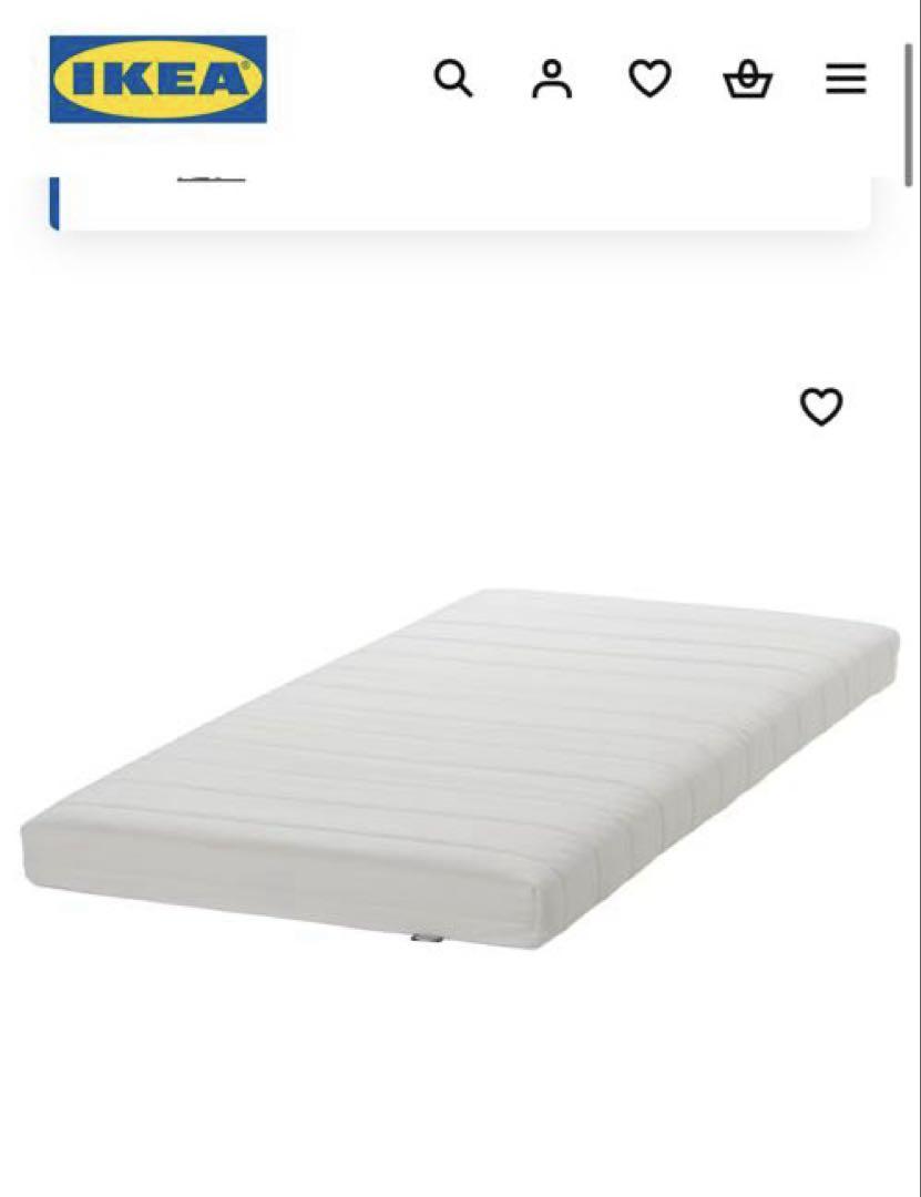 IKEA AFJALL オーフィエル フォームマットレス、やわらかめ／ホワイト