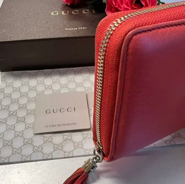 未使用に近い‼️ グッチ GUCCI 財布 長財布 ソーホー ラウンド