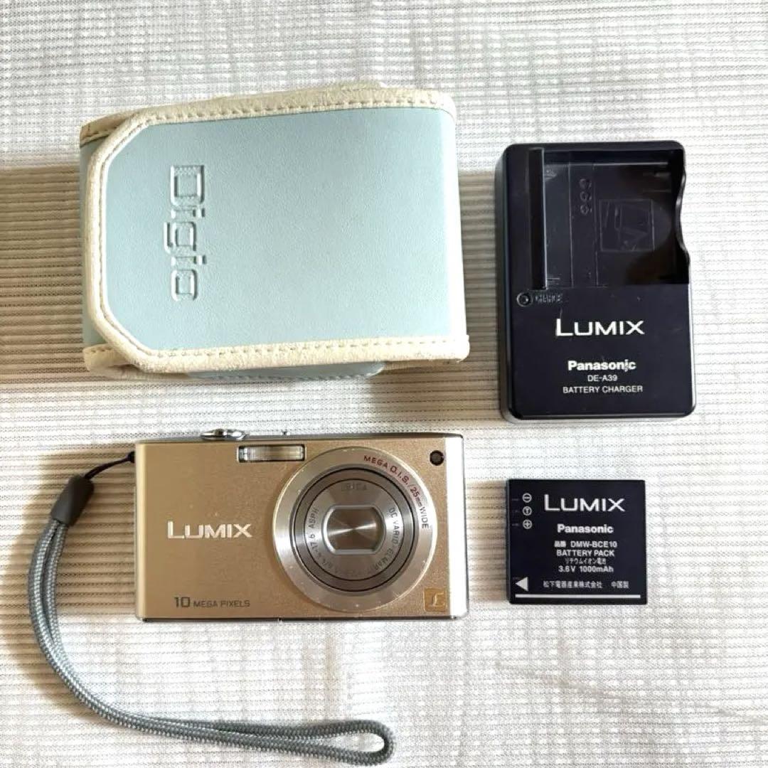Panasonic LUMIX ルミックス DMC-FX35 デジカメ ゴールド - メルカリ