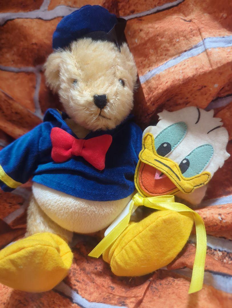 WDW ☆ドナルド×くま ぬいぐるみ 限定品 テディベア 画像2