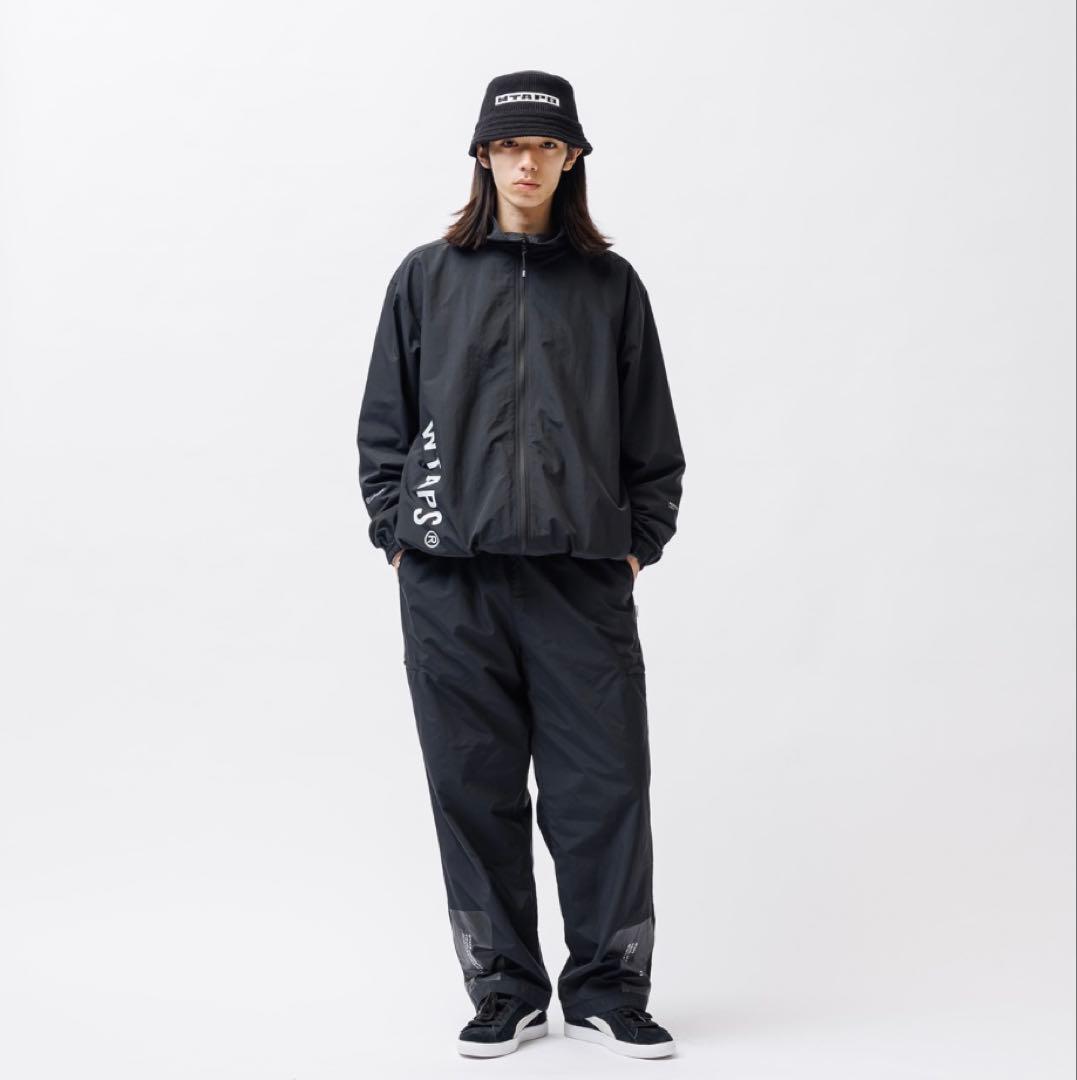 WTAPS TRACK JACKET NYLON TUSSAH 最安 L 黒 WTAPS TRACK JACKET NYLON TUSSAH 最安 L 黒
