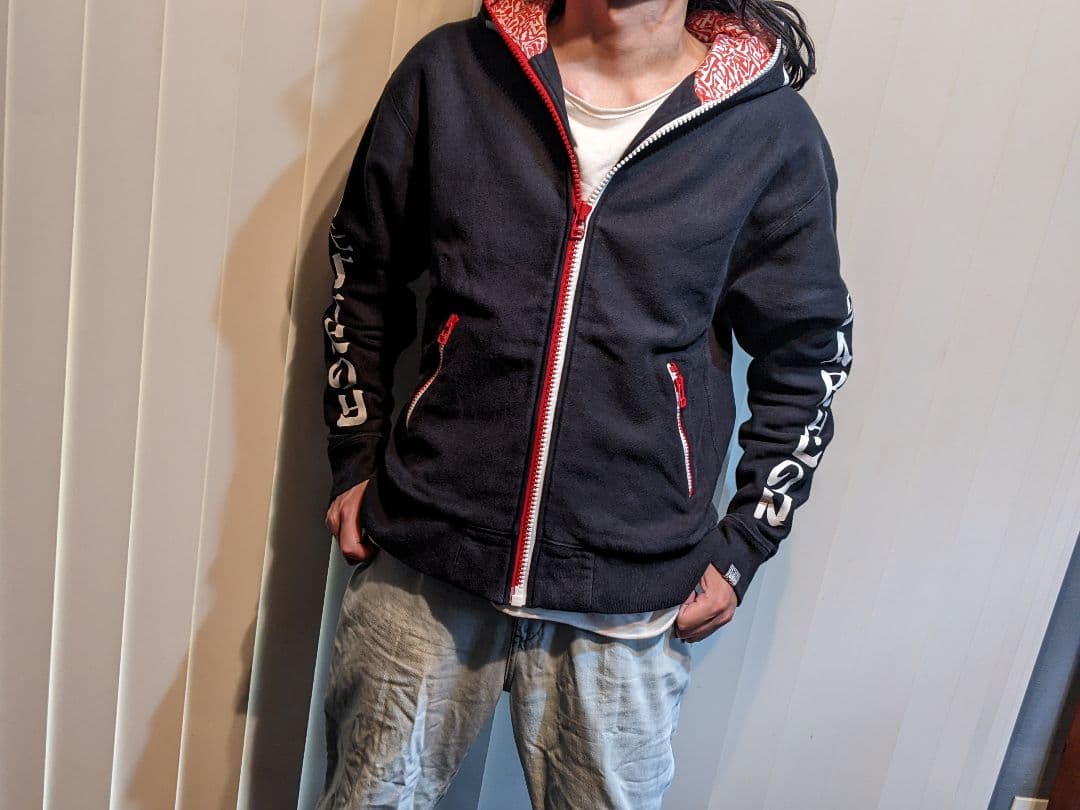 入手困難　50DUPPIES　卍LINE　コラボ　肉厚　パーカー　ジャケット　黒