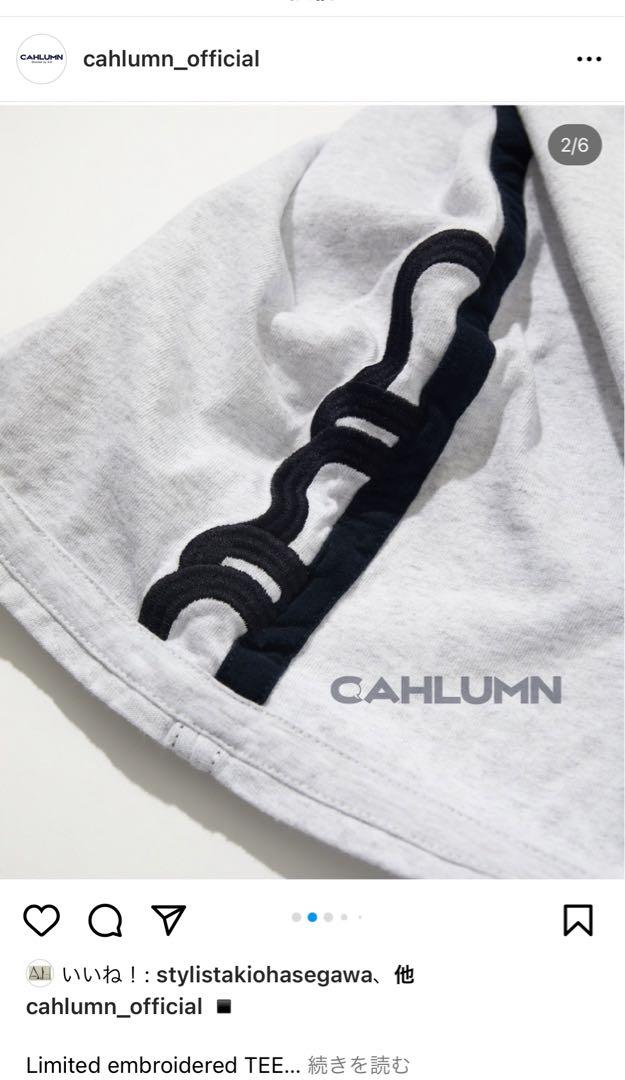 トップス CAHLUMN Limited embroidered TEE