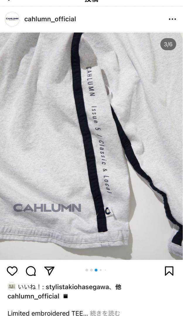 トップス CAHLUMN Limited embroidered TEE