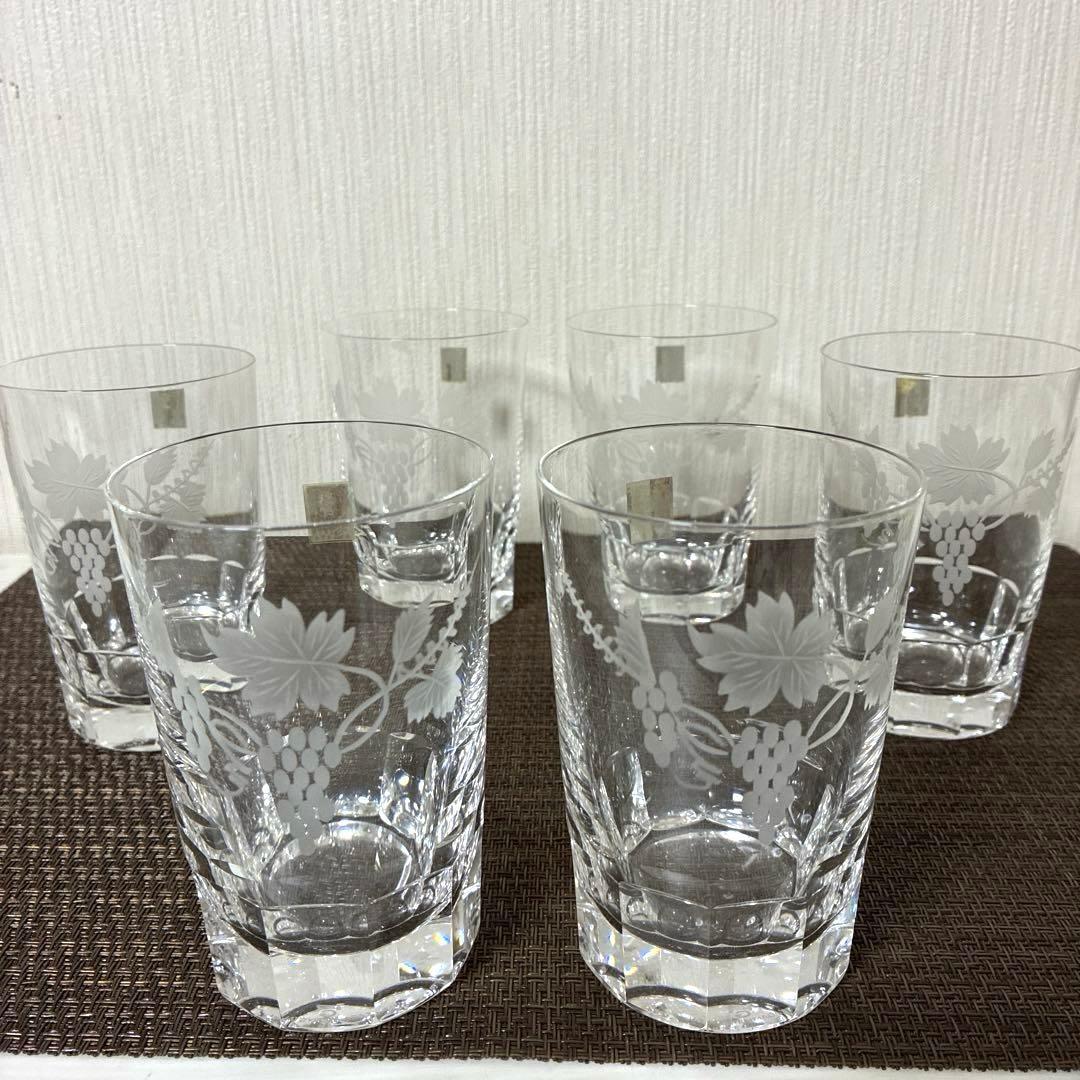 レトロ ③ カガミクリスタル ウイスキーグラス ロックグラス 6個