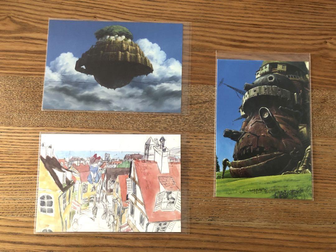 美品ジブリポストカード立体建造物展3枚セット