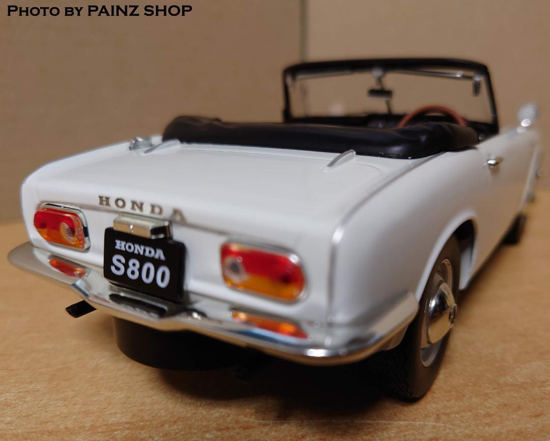 1/18 ホンダS800 ホワイト コンバーチブル ダイキャスト製