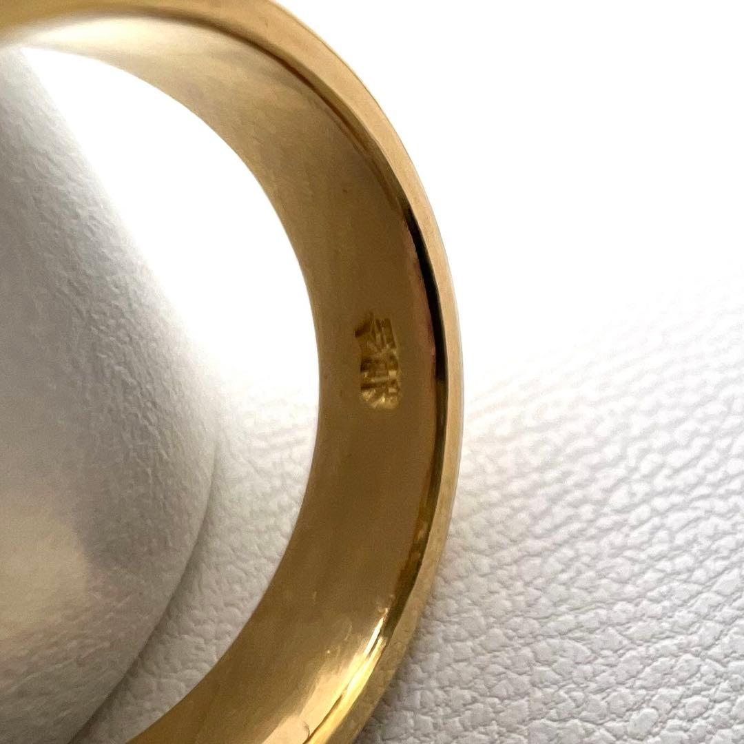 K24純金リング 甲丸　幅5.2㎜　厚さ2.3㎜　15号アップ 12.45 g