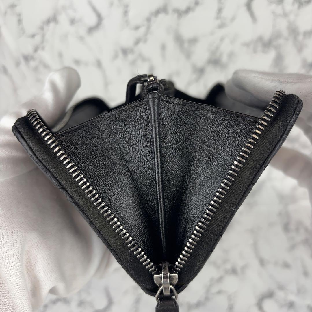 極美品　CHANEL シャネル　マトラッセ　ラウンドファスナー長財布