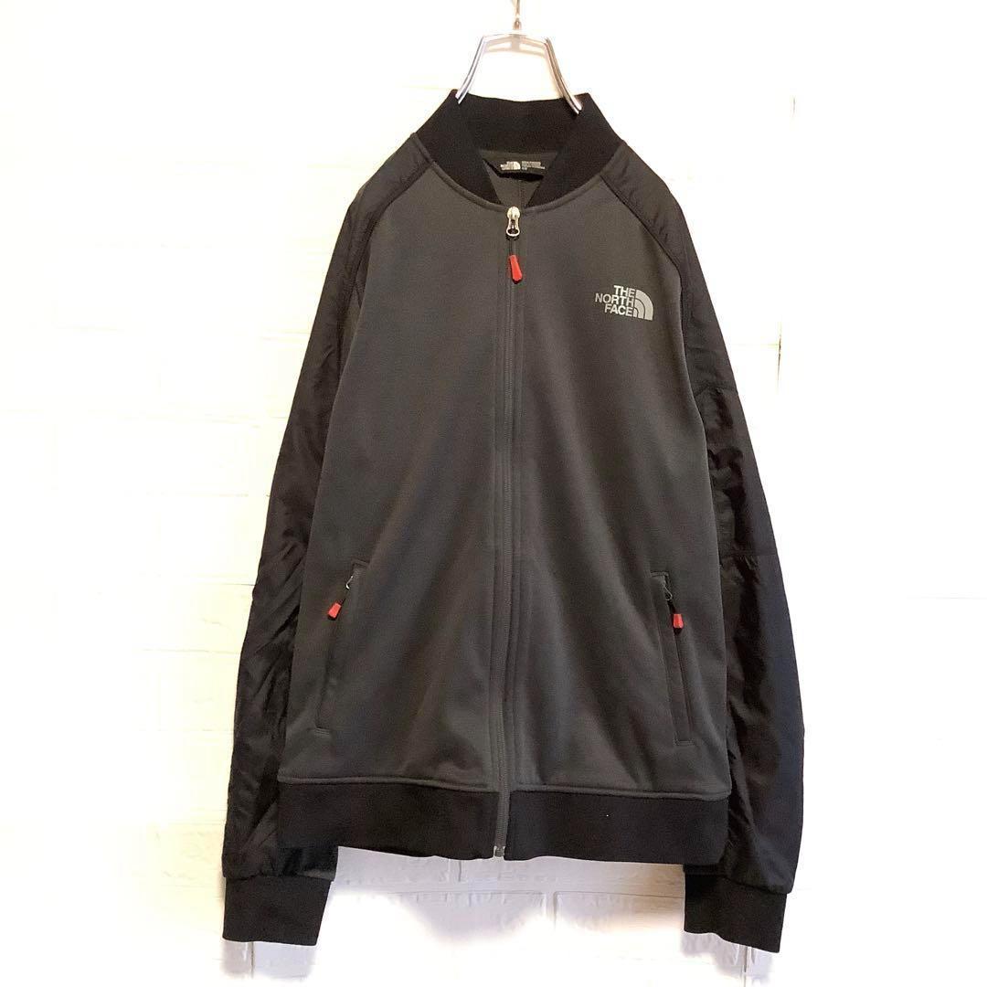 美品 ノースフェイス フルジップ ジャケット フリース グレー M