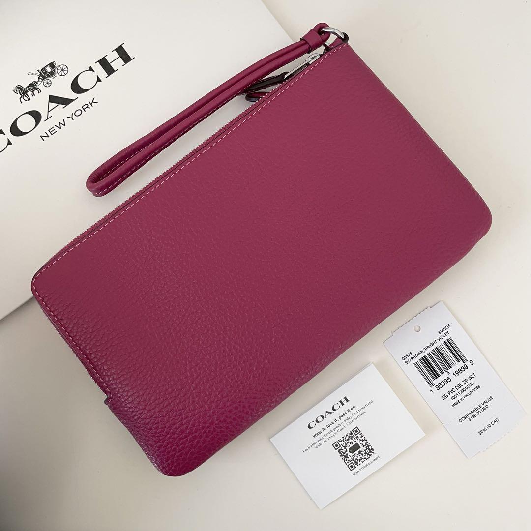 COACHコーチ ダブルジップポーチ