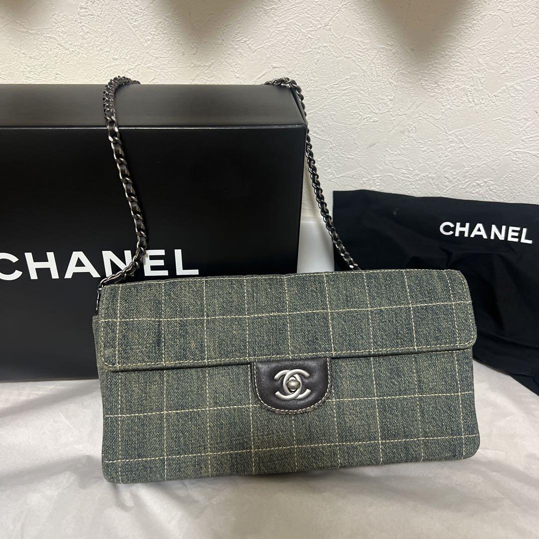 美品、シャネル デニム パック CHANEL パック チョコバー