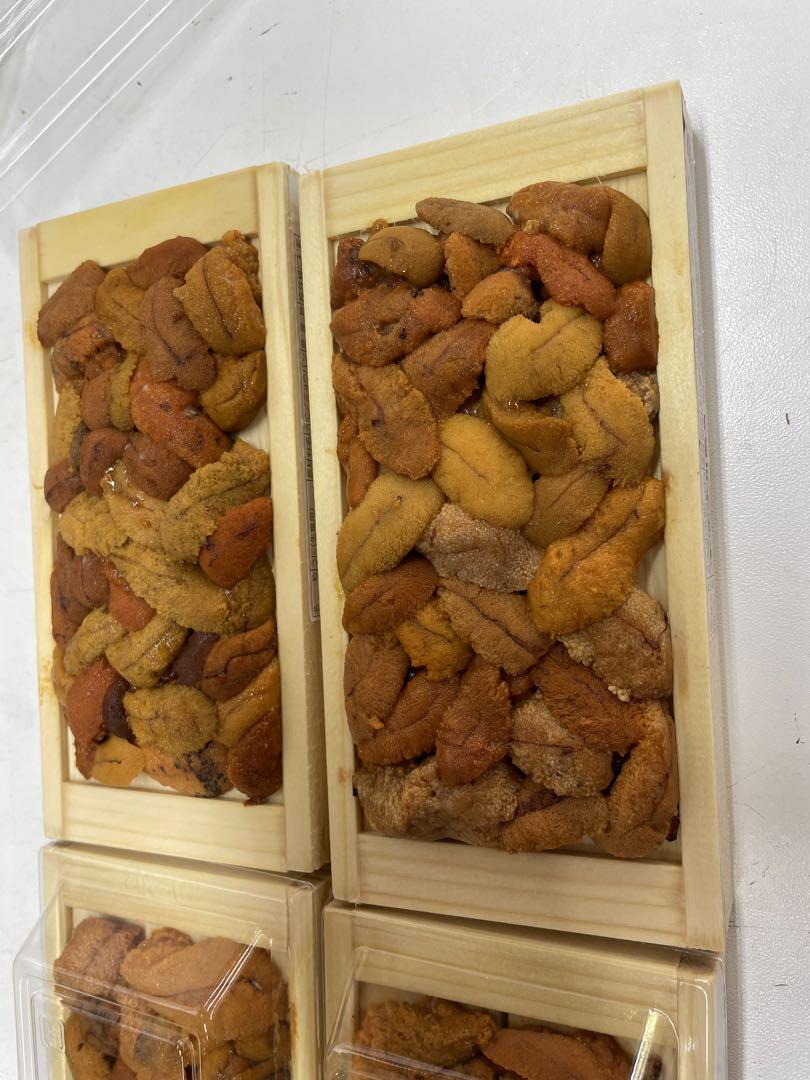 生ウニ(北海道産)蝦夷馬糞ウニ！甘味あって美味しいです♪3枚セット　6800円