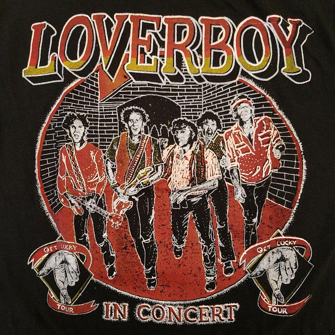 80sデッドストック『ラヴァーボーイ』ツアーTシャツ パキスタン製 黒 M #2