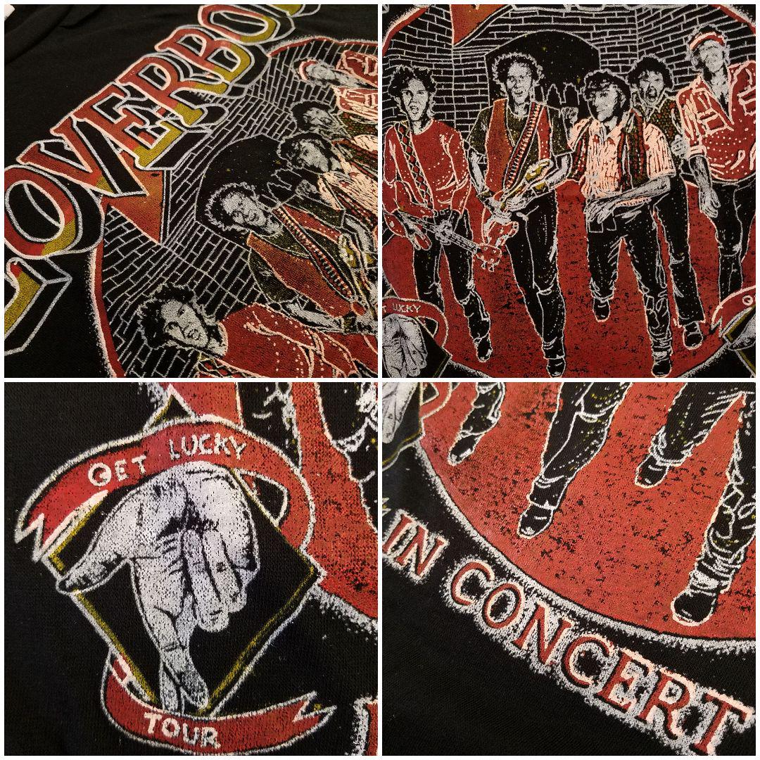 80sデッドストック『ラヴァーボーイ』ツアーTシャツ パキスタン製 黒 M #2