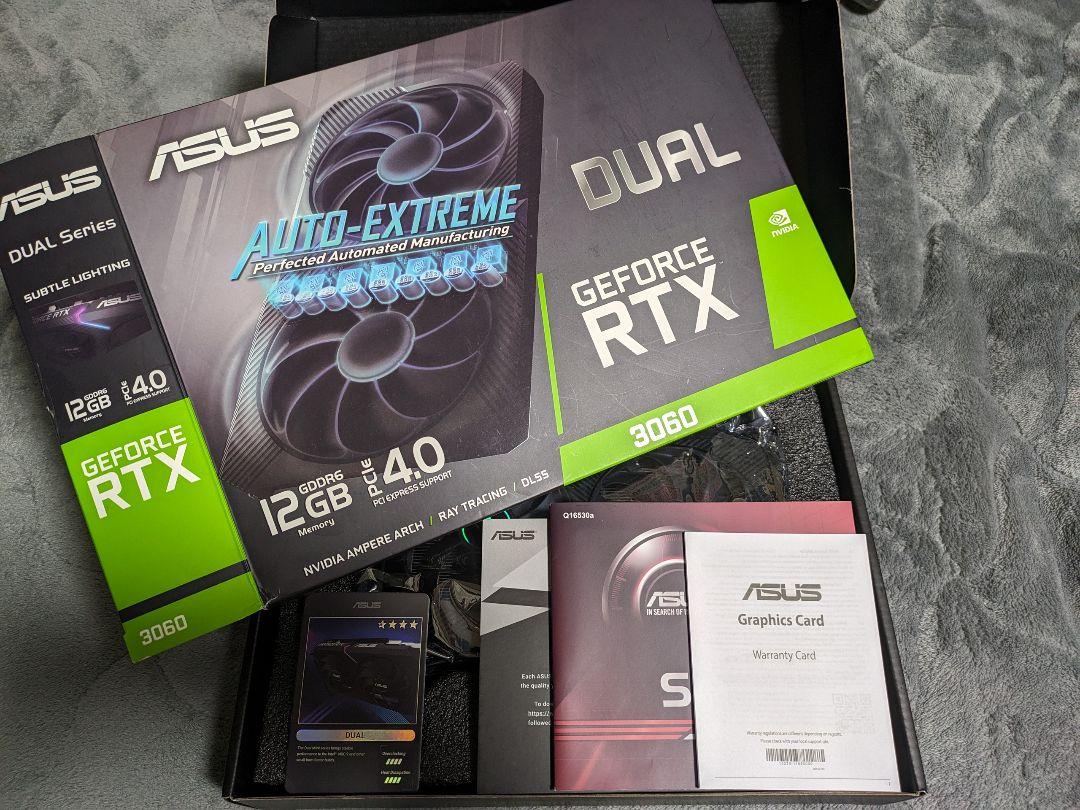 ASUS RTX3060 12GB【ベンチで動作確認済み】
