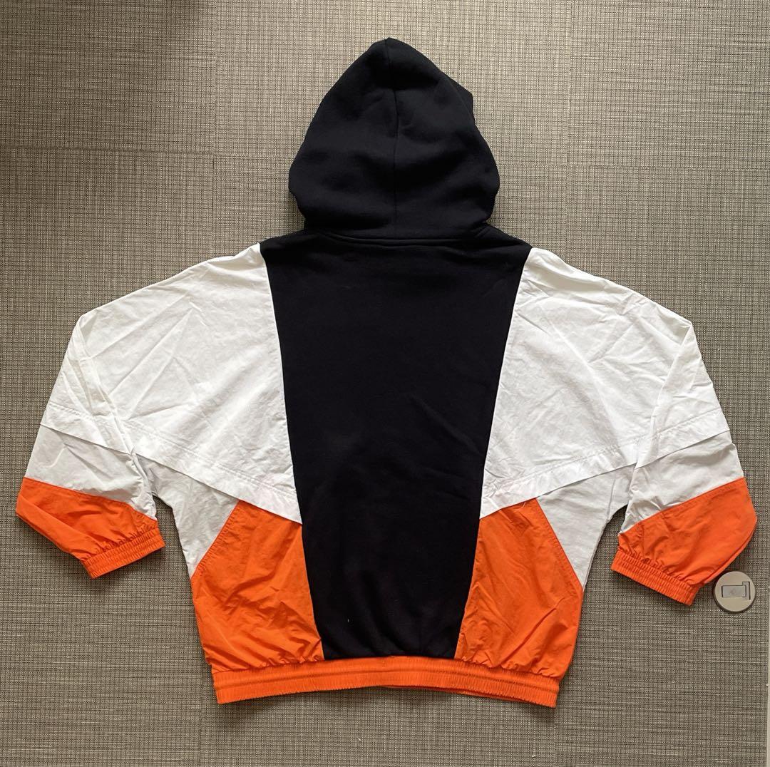 ◆00s NIKE プルオーバーパーカーナイロンジャケット 歴代ロゴタグ 切替