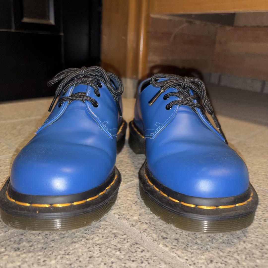 Dr.Martens 3ホールシューズ ブルー　4UK
