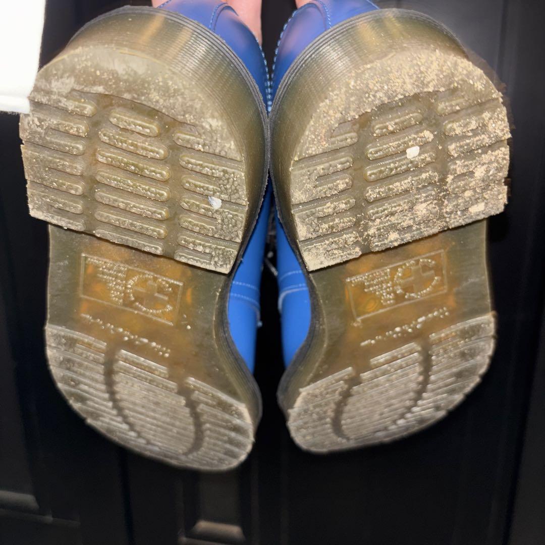 Dr.Martens 3ホールシューズ ブルー　4UK