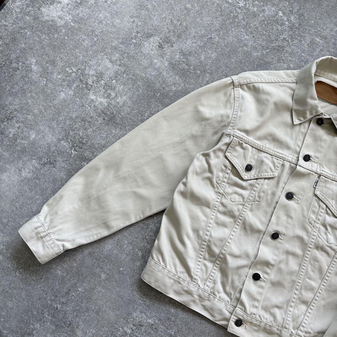Levi´s】リーバイス 90s コットンサテン 生成りジャケット 日本製