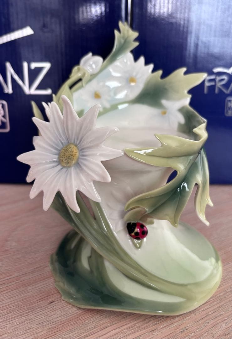 【美品】FRANZ 花と葉のキャンドルホルダー