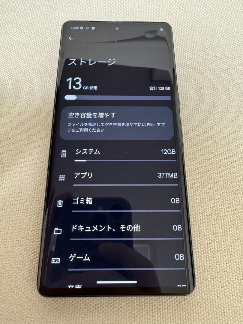 美品 Google Pixel 7 Pro 128GB SIMフリー 黒