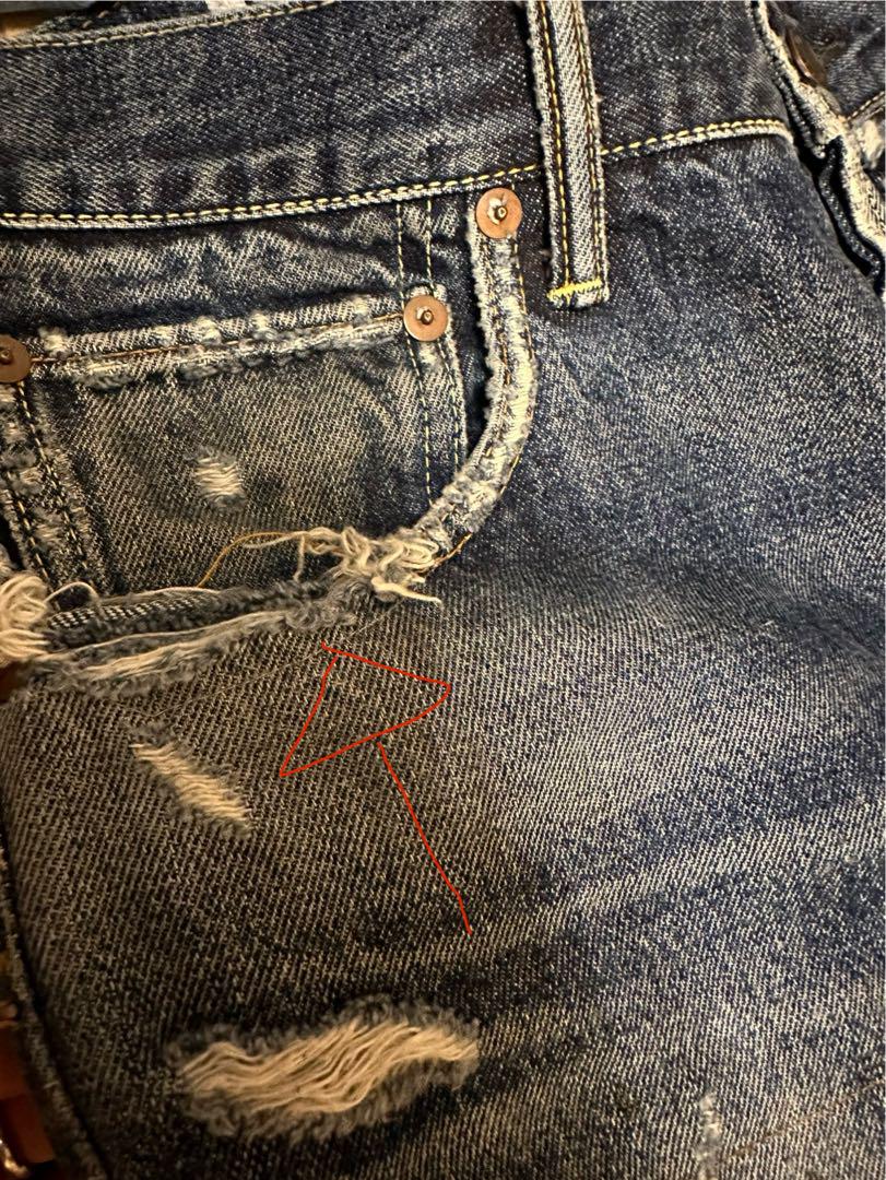 パンツ visvim social sculpture 01slim damaged17