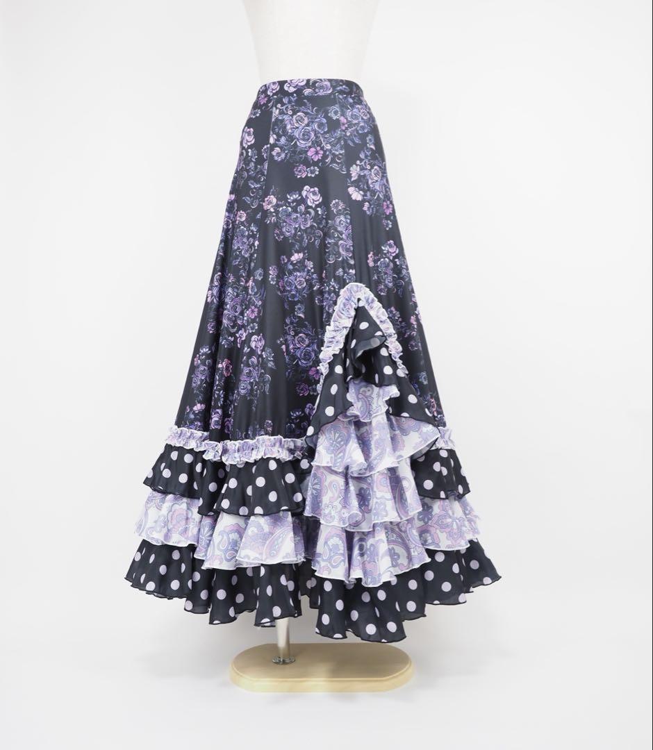 フラメンコ　ファルダ　新品　フラメンコスカート　フラメンコ衣装