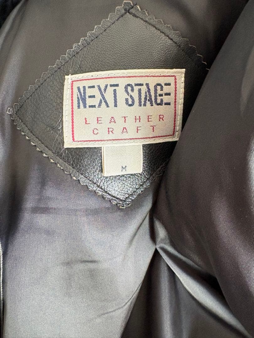 NEXTSTAGE 黒 レザー ジャケット NEXTSTAGE 黒 レザー ジャケット