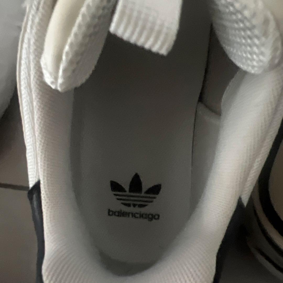 BALENCIAGA アディダス　スニーカー 42 ホワイト/ブラック