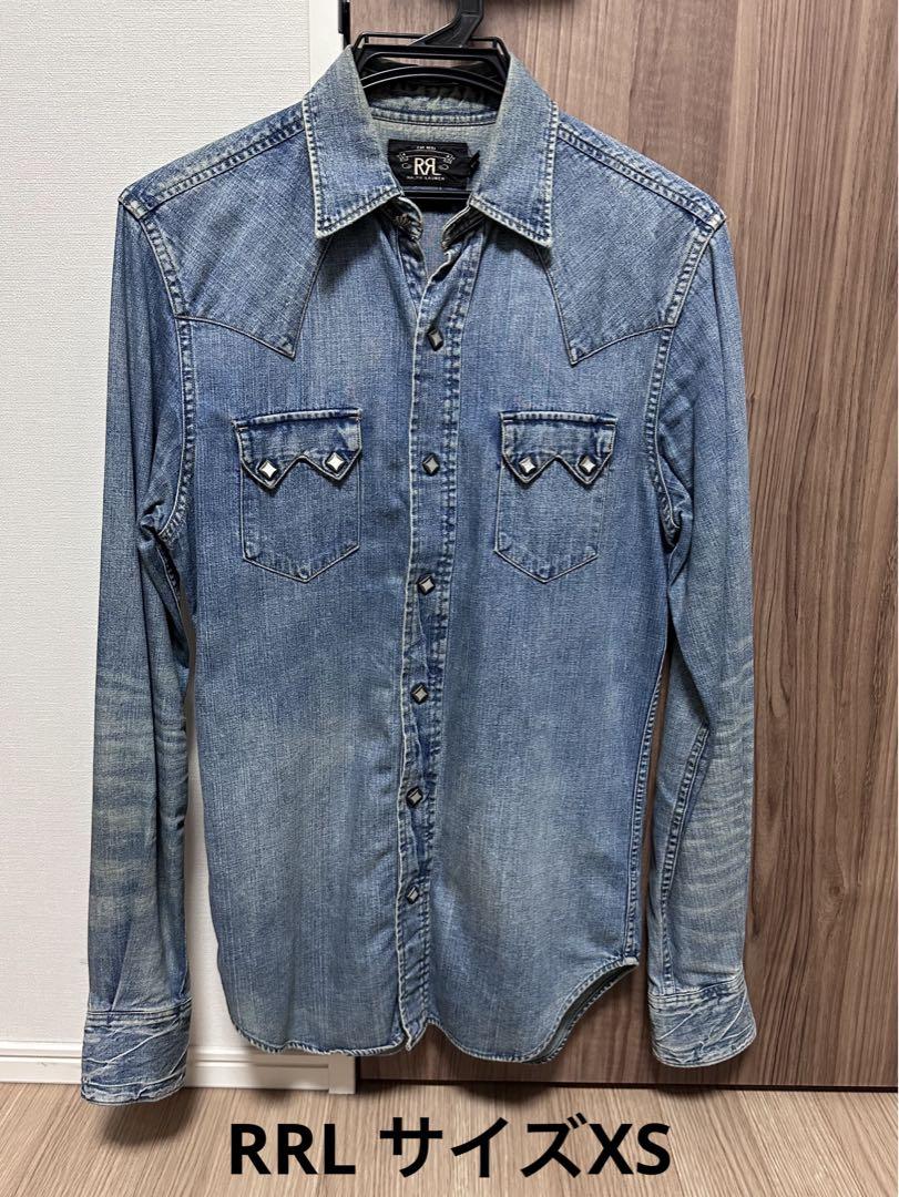 RRL デニムウエスタンシャツ XS 画像1