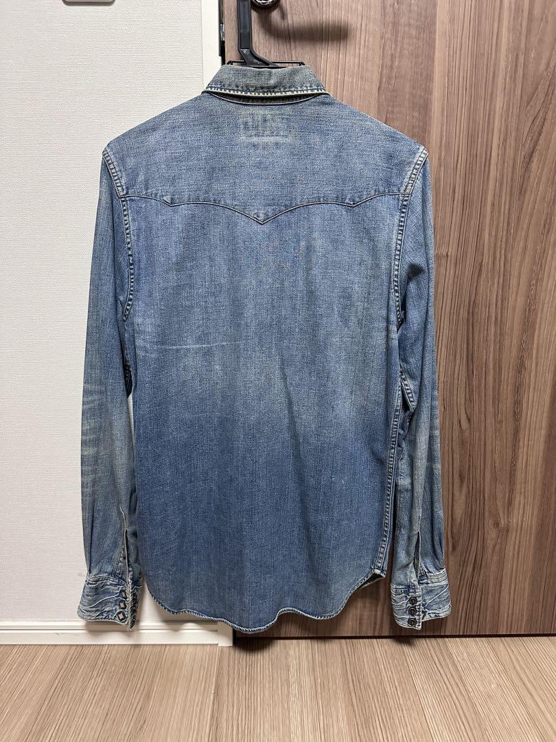RRL デニムウエスタンシャツ XS 画像2