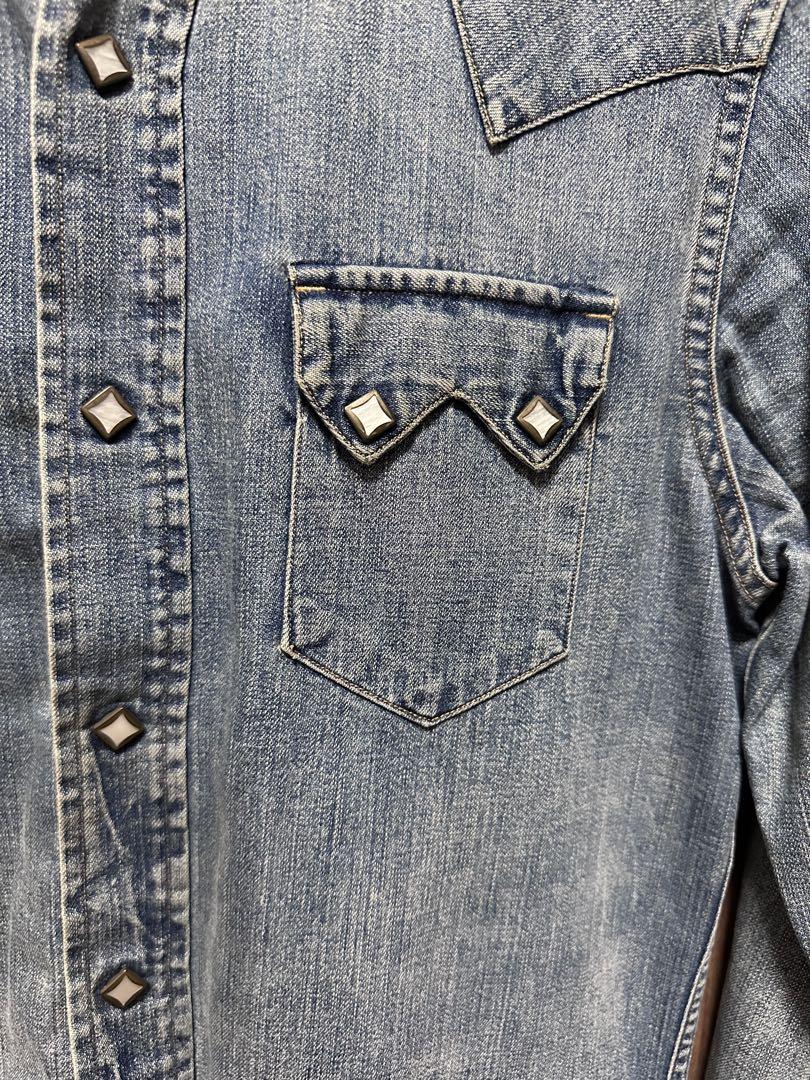 RRL デニムウエスタンシャツ XS 画像4