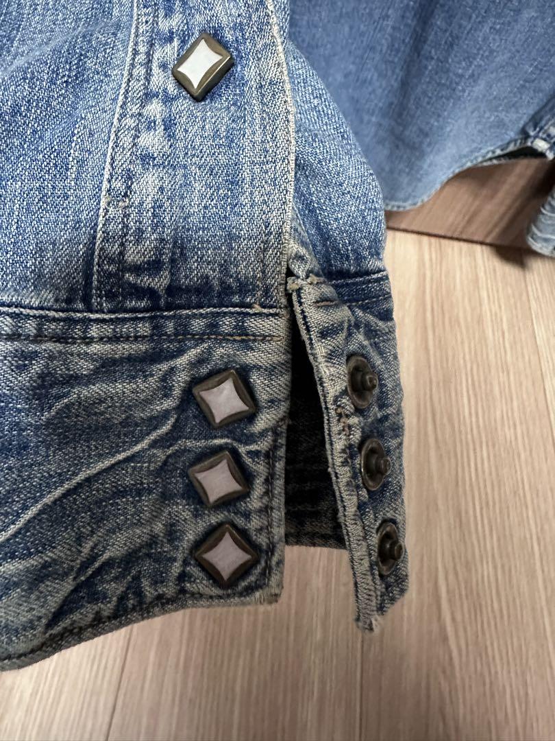 RRL デニムウエスタンシャツ XS 画像6