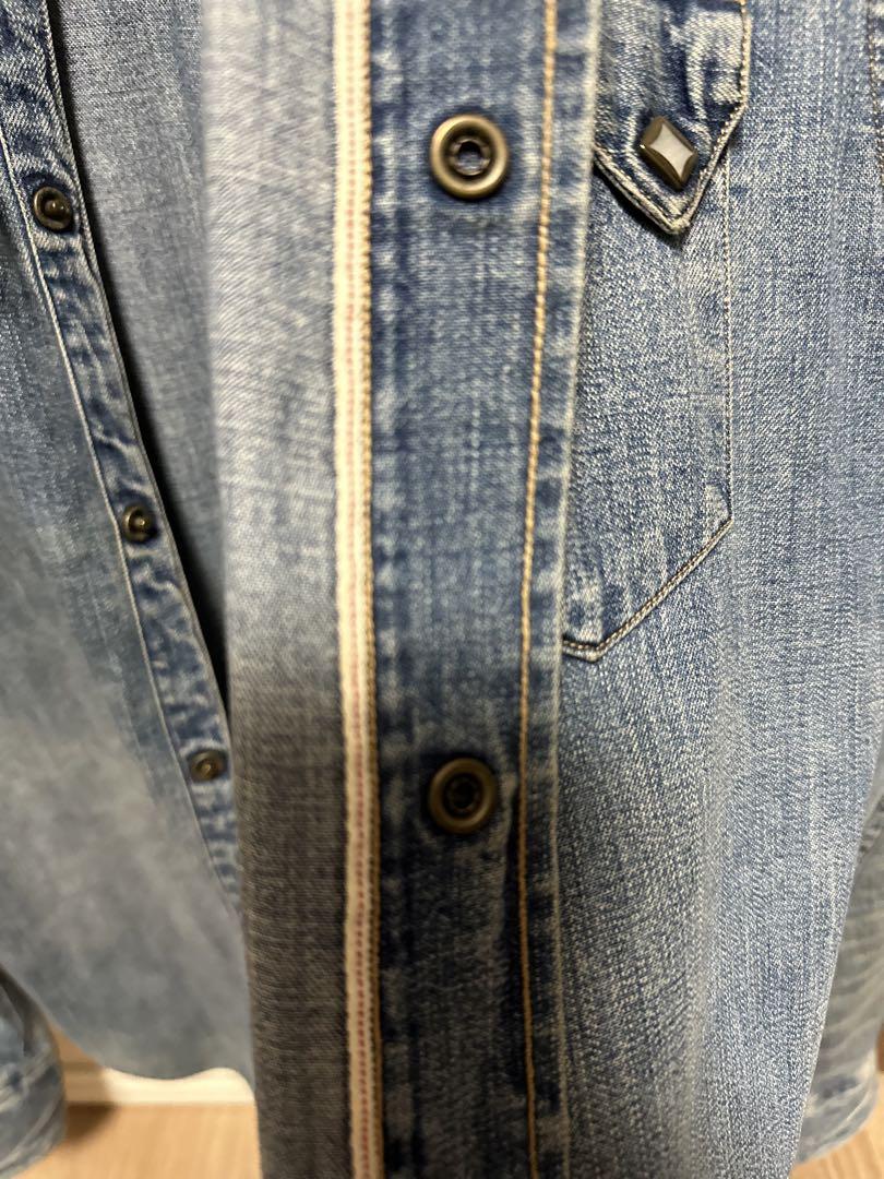 RRL デニムウエスタンシャツ XS 画像7