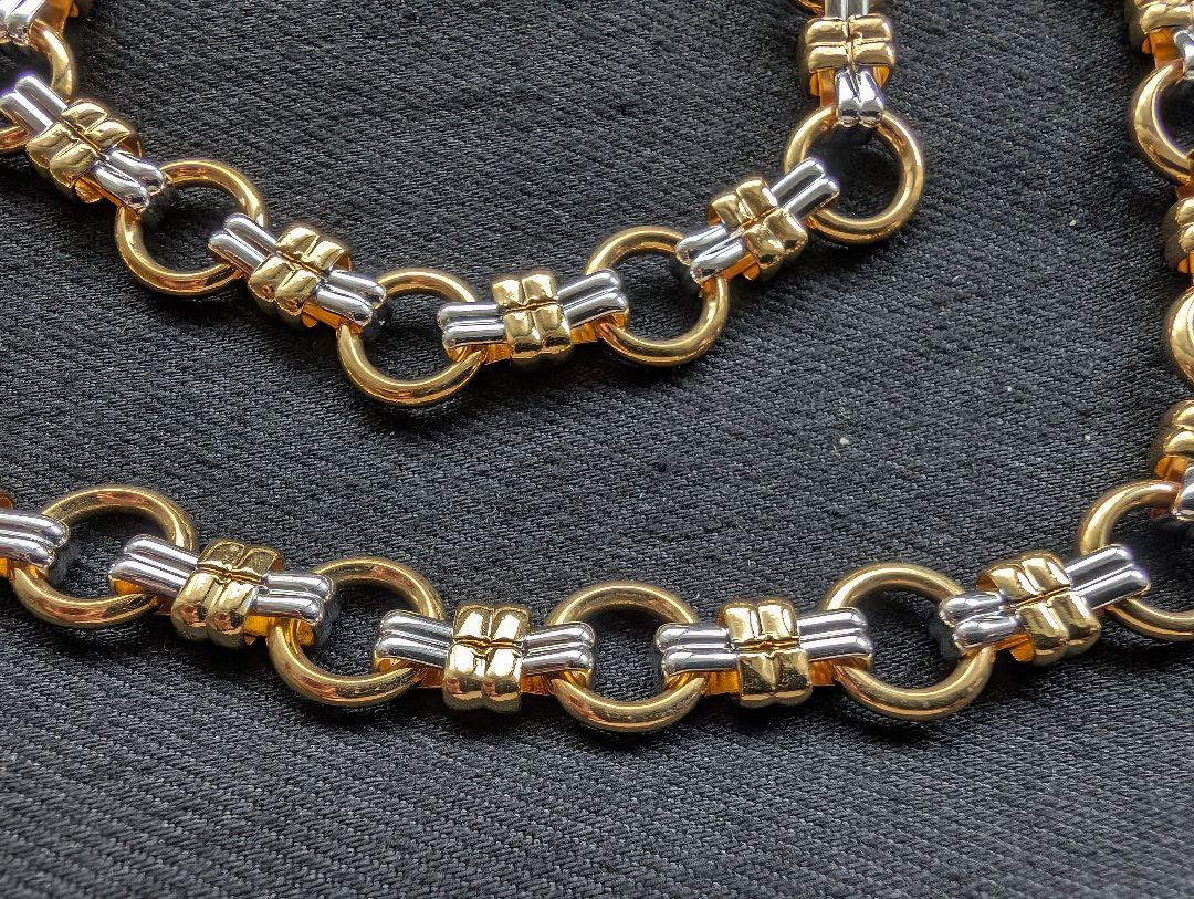 ♥ヴァンドーム ブティック ネックレス ブレスレット セット コンビカラー 金銀 ♥ヴァンドーム ブティック ネックレス ブレスレット セット