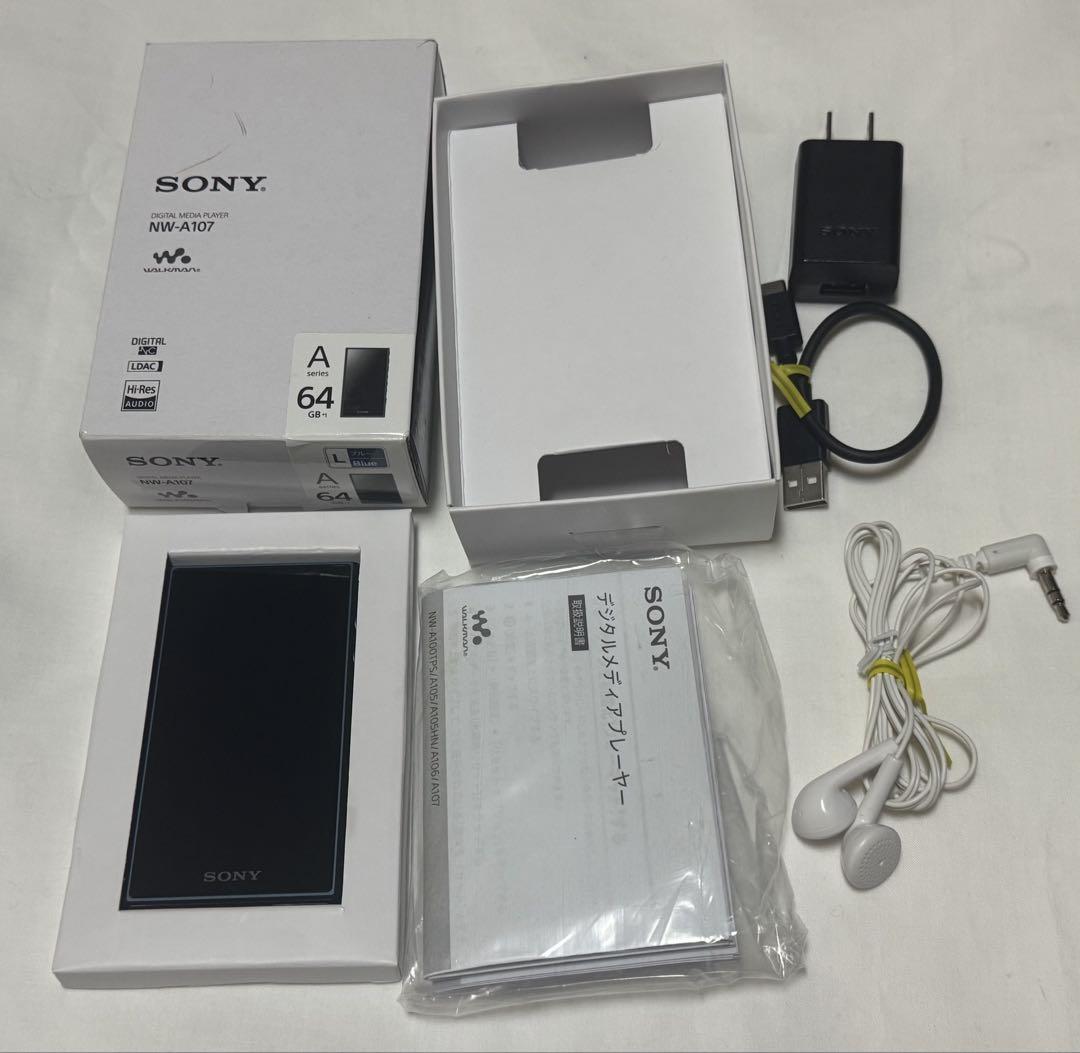 SONY ソニー ウォークマン NW-A107 64GB ブルー WALKMAN - メルカリ