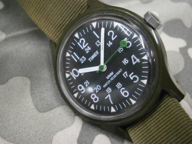 軍用時計ミリタリーデザイン　８０'s　タイメックス　キャンパー 　手巻き　稼働品時計