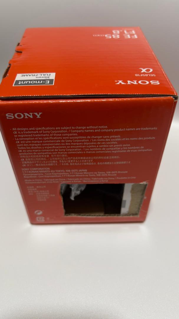 美品★SONY FE 85mm F1.8 Eマウント レンズ