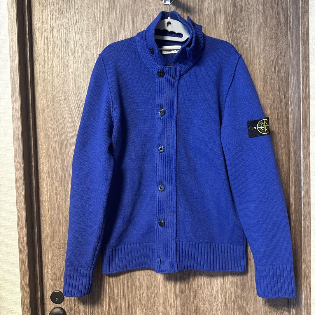 Stone  ニットカーディガン L ブルー