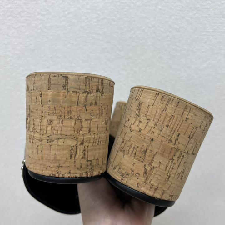 J&Mデヴィッドソン JUDITH スタッズ レザー コルク サボ サンダル