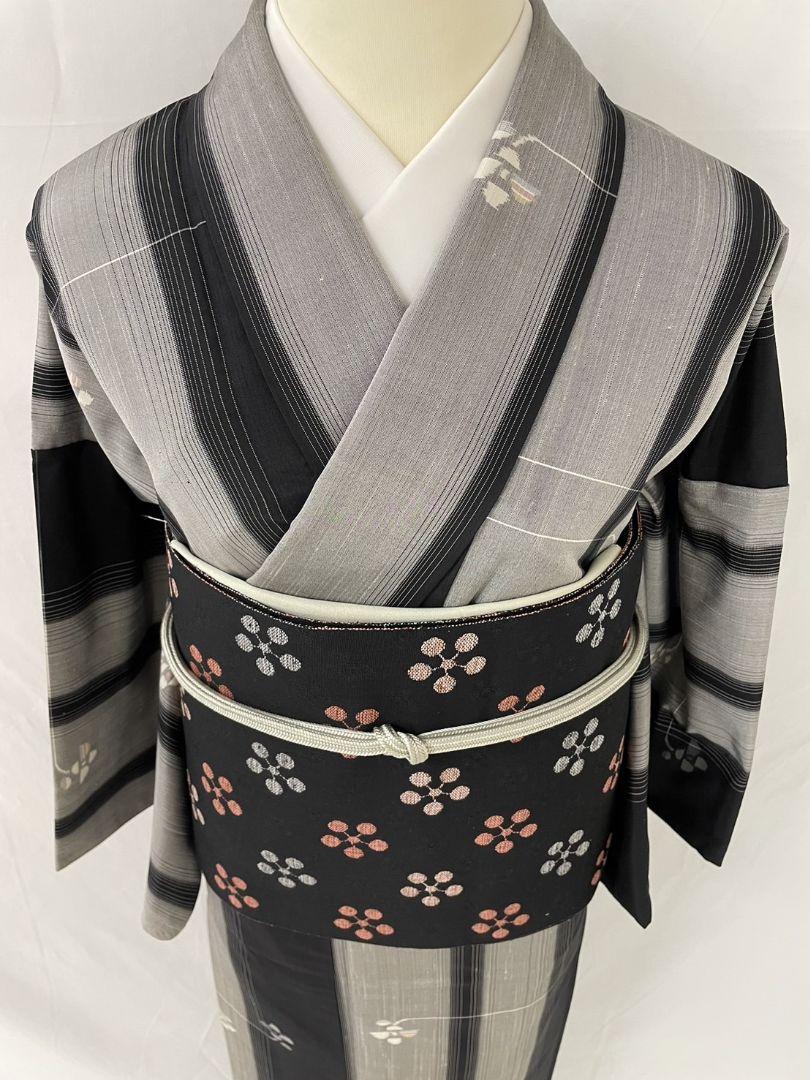 KEIKO様　美品　正絹袷　米沢縞紬単品