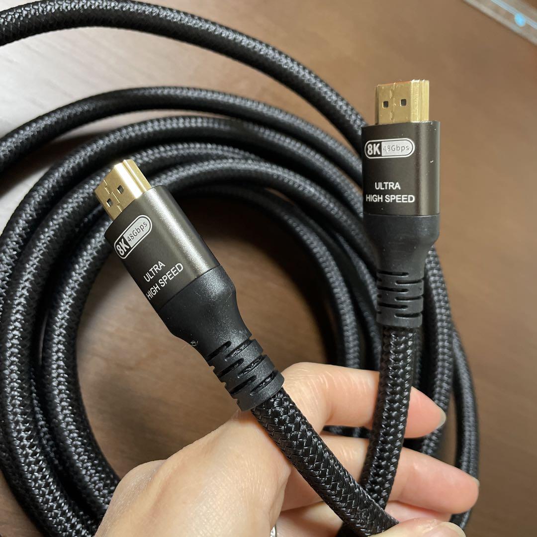 LANケーブル 4m 10k/8k UHD 48Gbps 高速 黒 LANケーブル 4m 10k/8k UHD 48Gbps 高速 黒