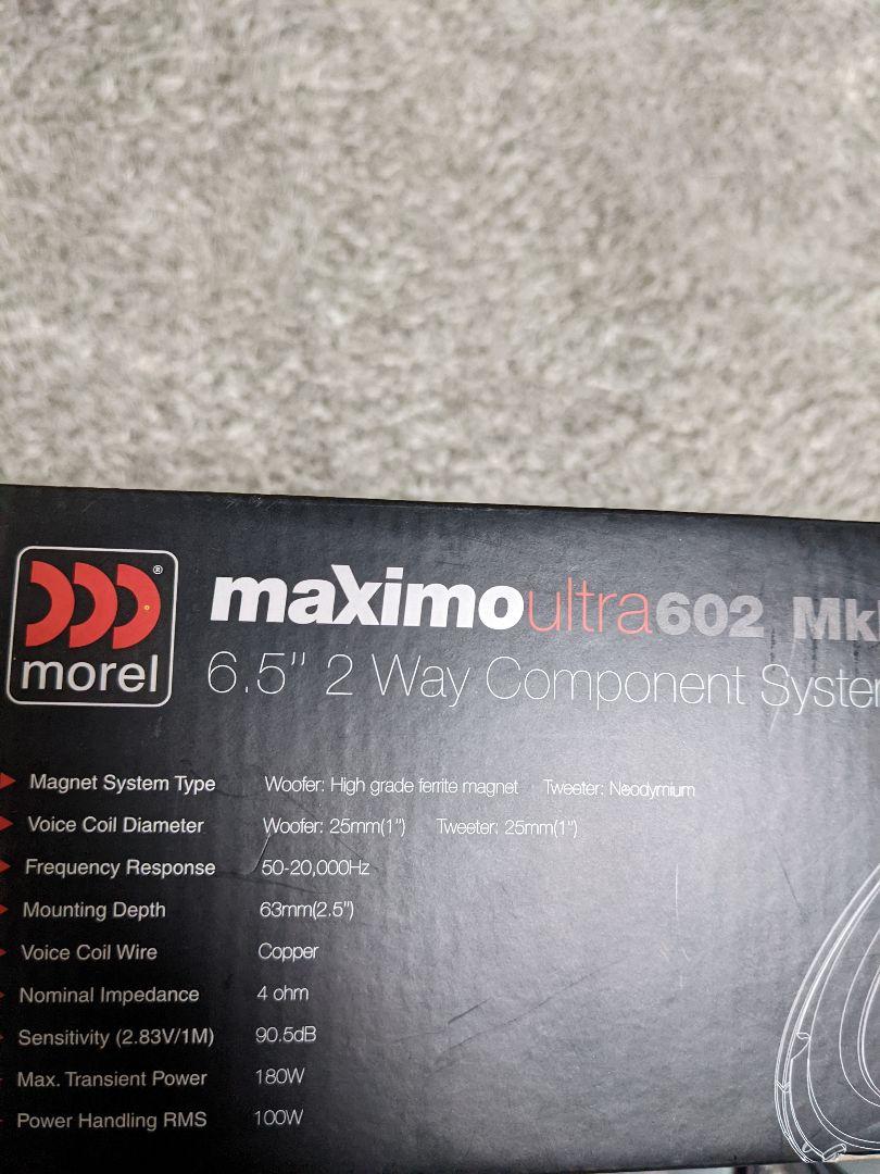 morel maximo ultra 602 マーク2スピーカー