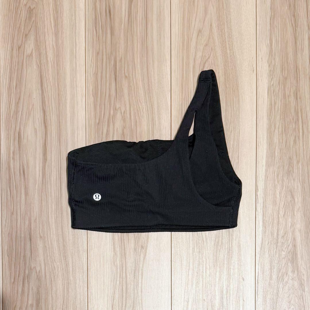 美品】lululemon ルルレモン リブ アシンメトリー ブラ 黒 4
