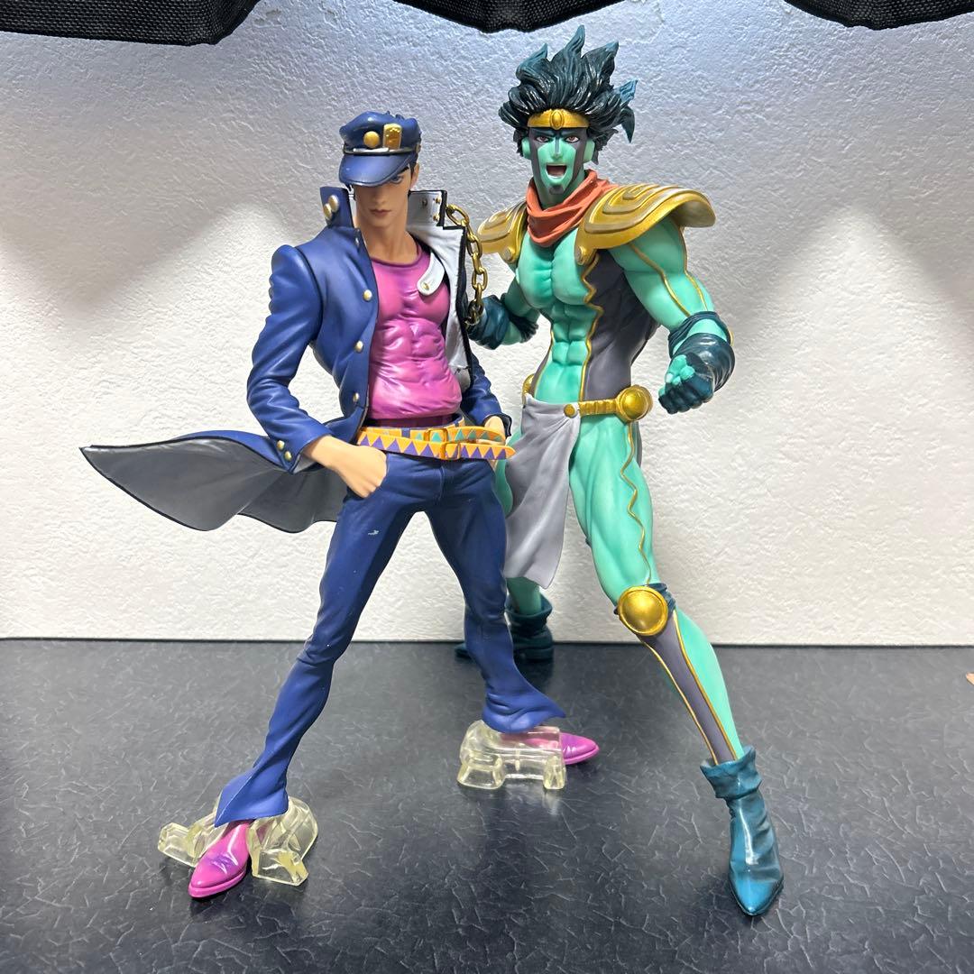 ジョジョの奇妙な冒険 msp 空条承太郎 一番くじ スタープラチナ フィギュアやや傷や汚れあり