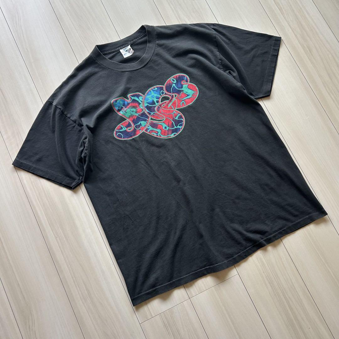 90s yes ツアーTEE アメリカ製 黒フェード XL 希少 バンドT