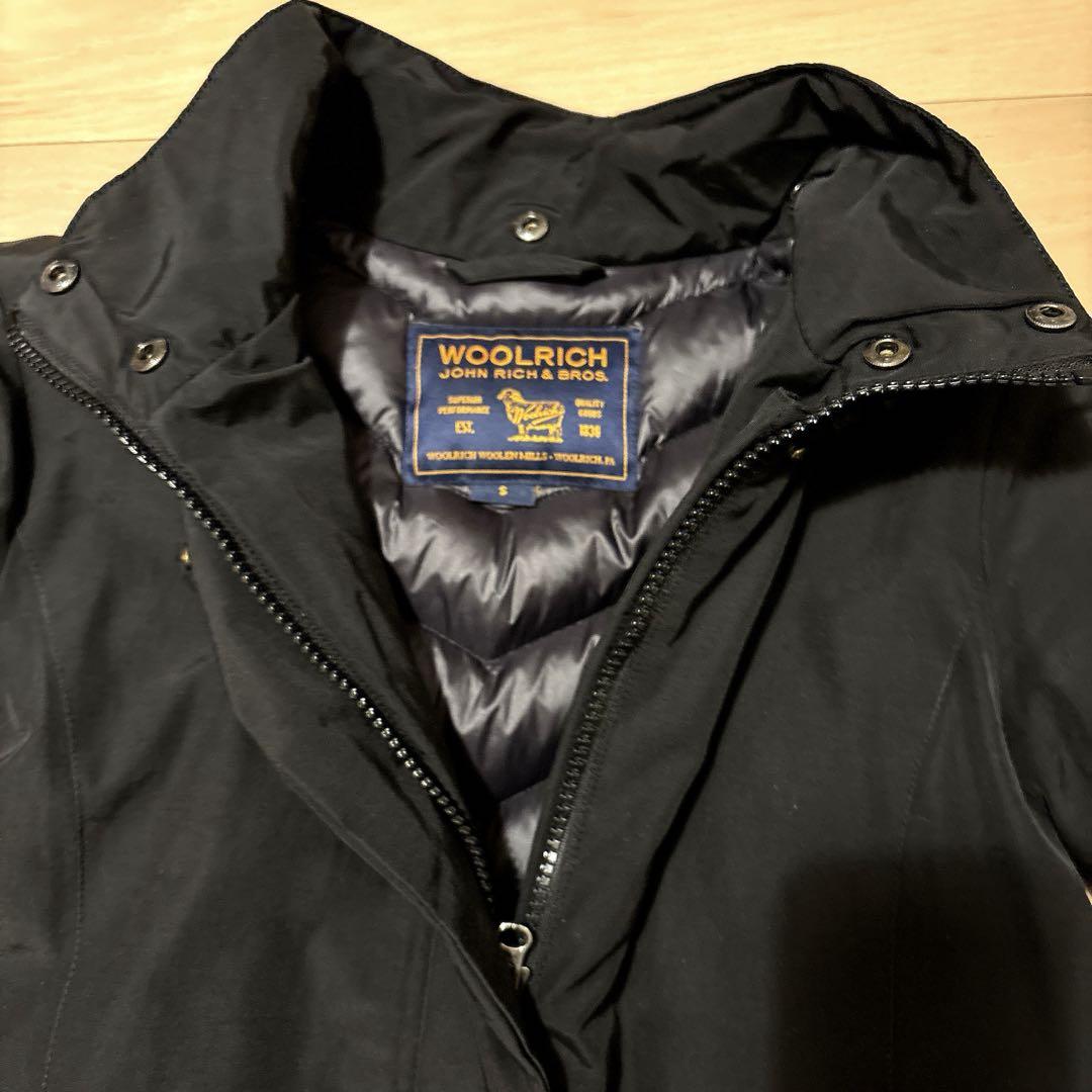 Woolrich フード付きダウンジャケット S ブラック