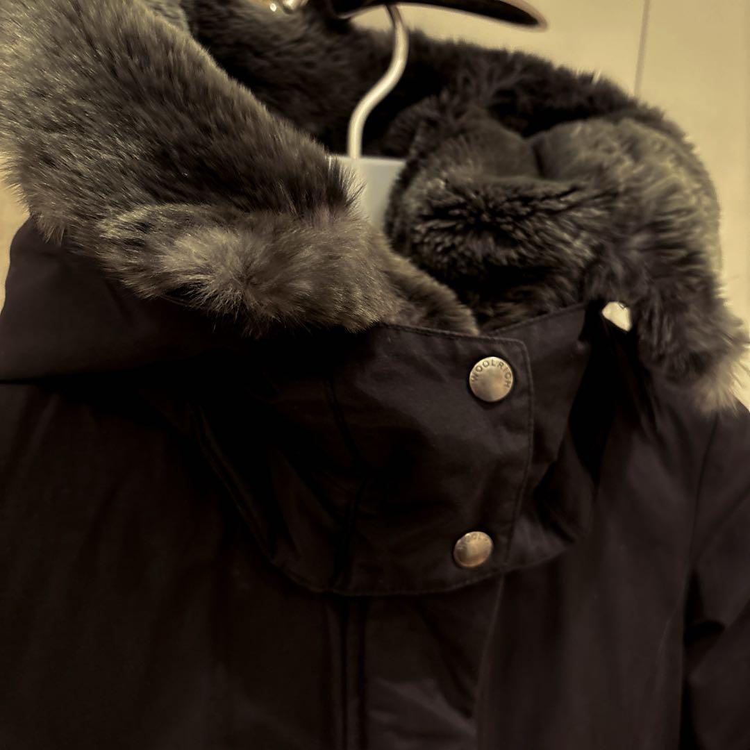 Woolrich フード付きダウンジャケット S ブラック